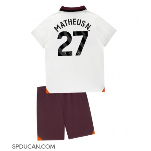 Dječji Nogometni Dres Manchester City Matheus Nunes #27 Gostujuci 2023-24 Kratak Rukav (+ Kratke hlače)